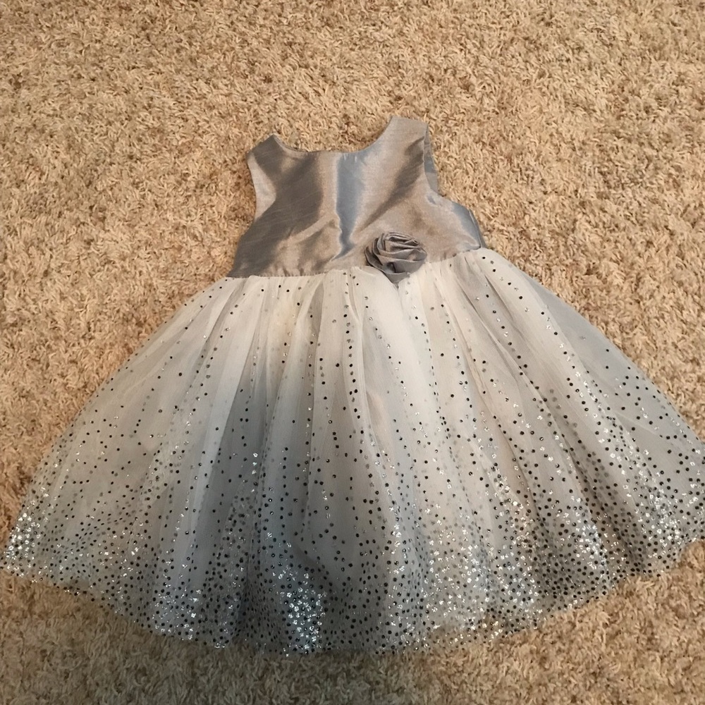 Silver toddler dress